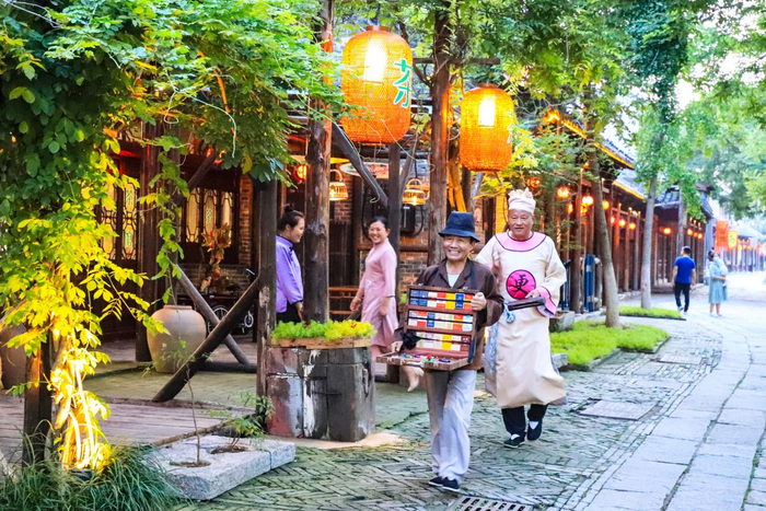 仿古香烟卖货郎