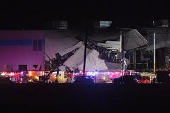 美国伊利诺伊州亚马逊仓库遭龙卷风侵袭 导致多人受困