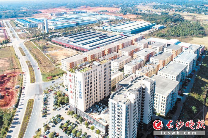 湘阴高新区航拍图。记者 郭雨滴 摄