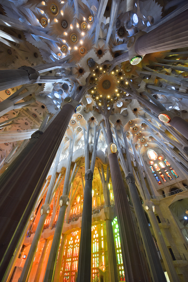 高迪，圣家族教堂大厅，摄影 马宁 