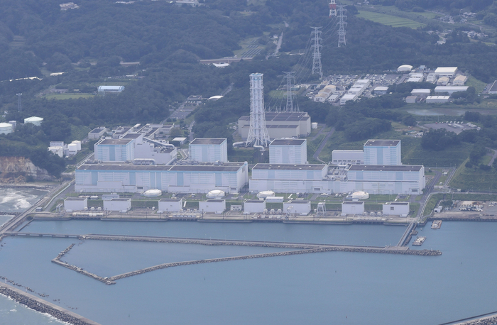 当地时间2021年8月19日，日本福岛，航拍福岛核电站。图/IC photo