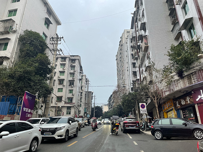 王言一家住在县城比较繁华的地段，附近车流不息。