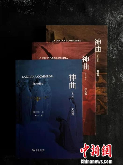 肖天佑译本《神曲》。中新社发 受访者供图