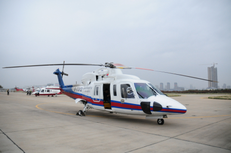 “S-76C”救助直升机。图片来源：交通运输部北海救助局官网