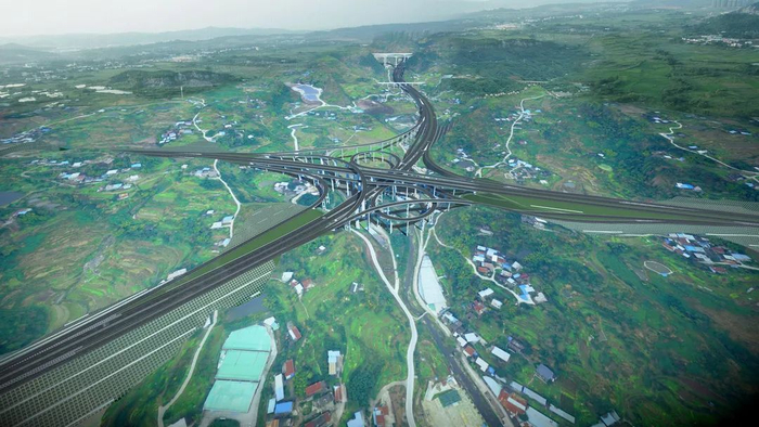 万开达项目效果图  重庆高速铁建万开达高速公路公司供图
