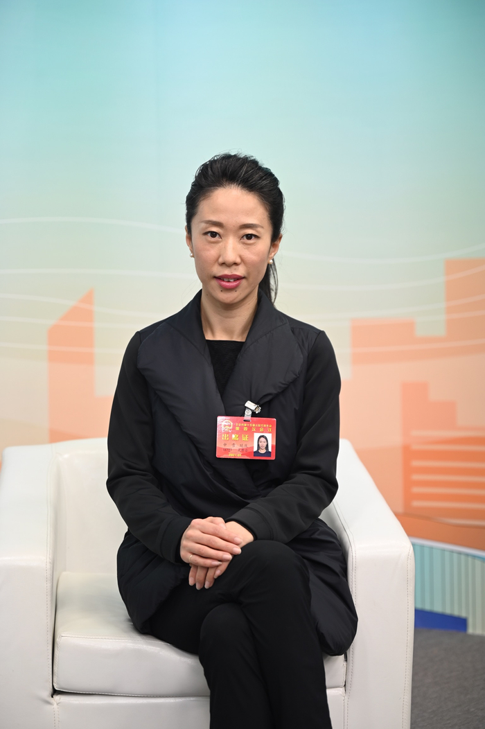 申雪认为，花滑项目很容易入门。新京报记者 陶冉 摄