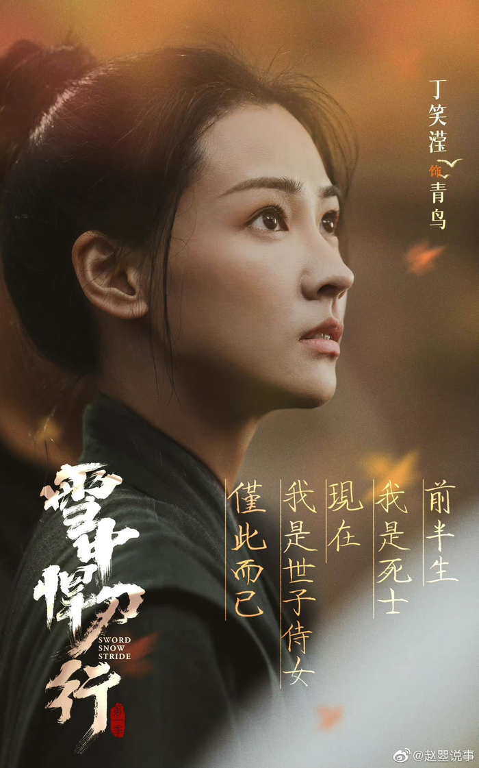 终于等到了 《雪中悍刀行》青鸟@丁笑滢 变女侠装了……