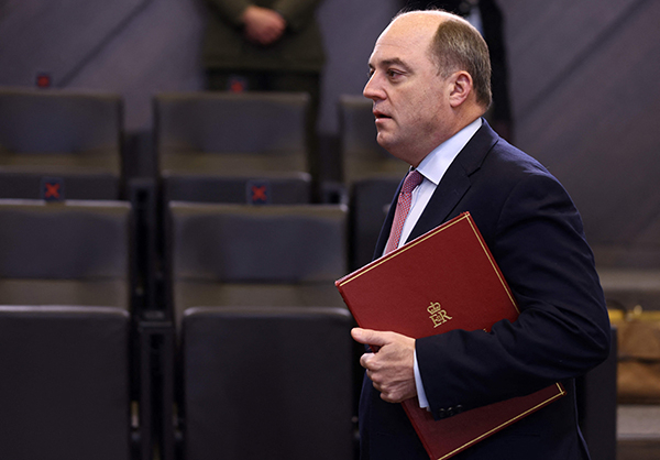  英国国防部长本·华莱士。人民视觉&nbsp; 资料图