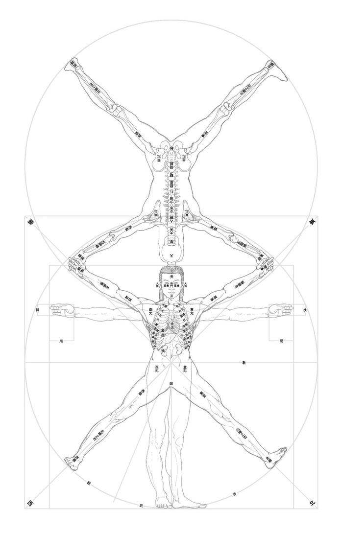 《〈五纪〉神司人体推拟图》（贾连翔推拟绘制）