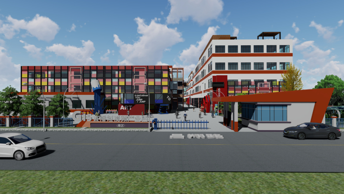 短视频和直播产业园效果图