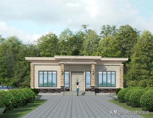 4款一层农村平房,年轻人比较喜欢,老人养老也方便