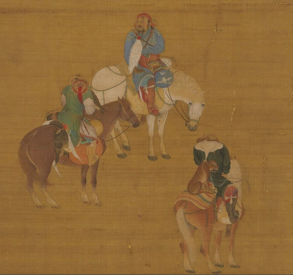 图10：元刘贯道《元世祖出猎图》（局部，台北故宫博物院藏）