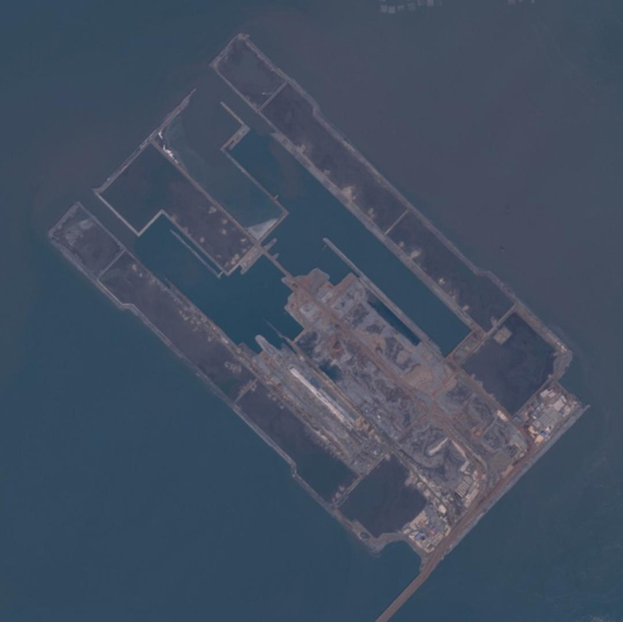 大连金州湾卫星图