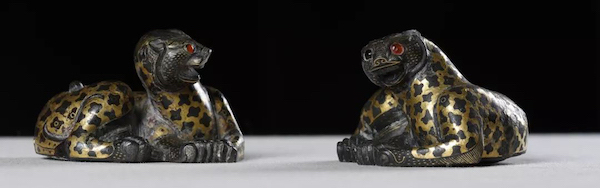 图5：西汉中山靖王刘胜墓出土的铜豹镇（河北博物院藏）