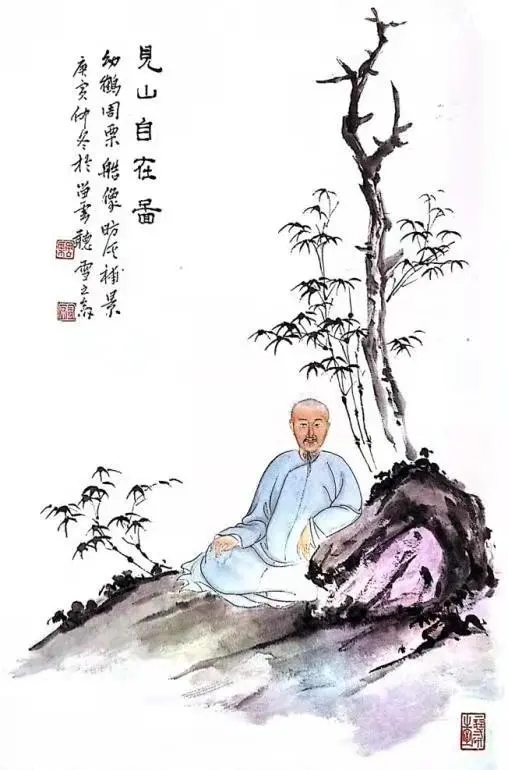 顾大申画像 醉白池公园 图