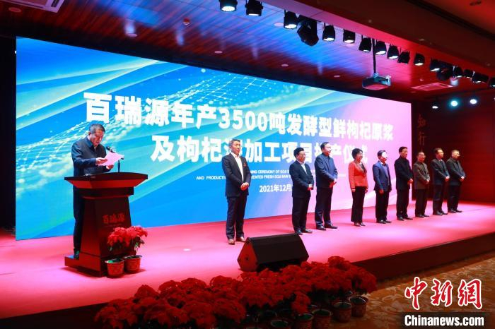 投产仪式现场。　贺兰县委宣传部供图