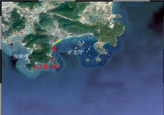 亚龙湾人工补沙区域。图片来源：报告书