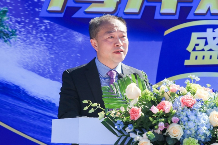 富力集团副总裁兼海南区域董事长赵沨致辞 央广网发 海南富力海洋欢乐世界 供图