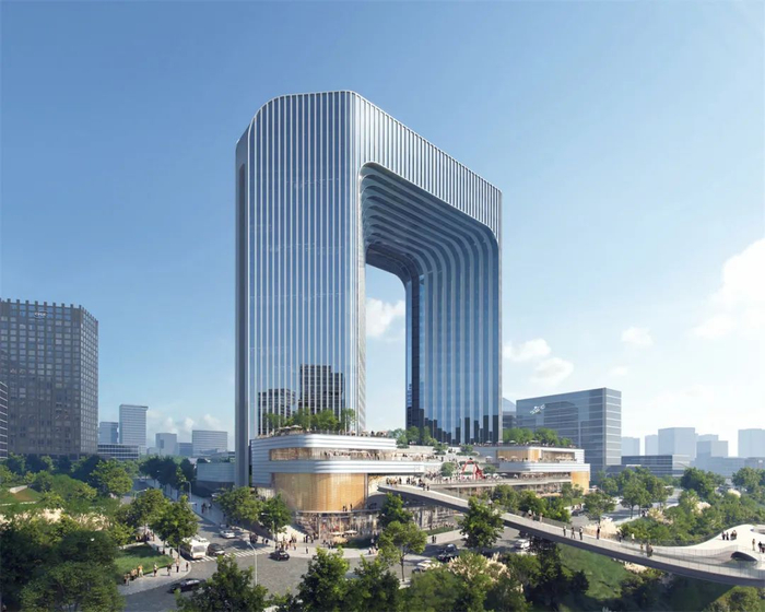 邮轮母港站TOD项目建筑效果图