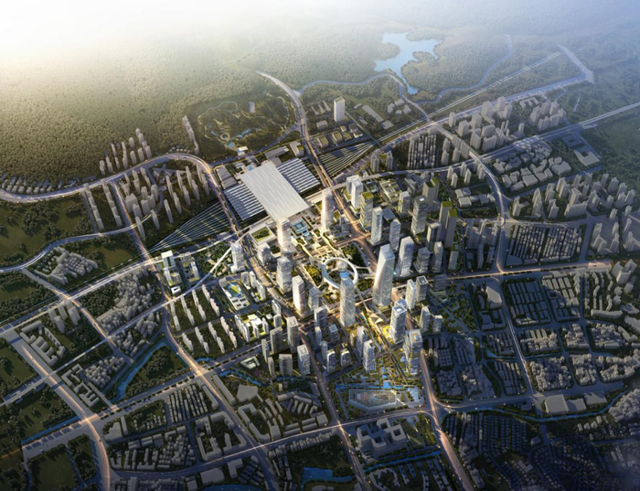 深圳北站城市设计效果图