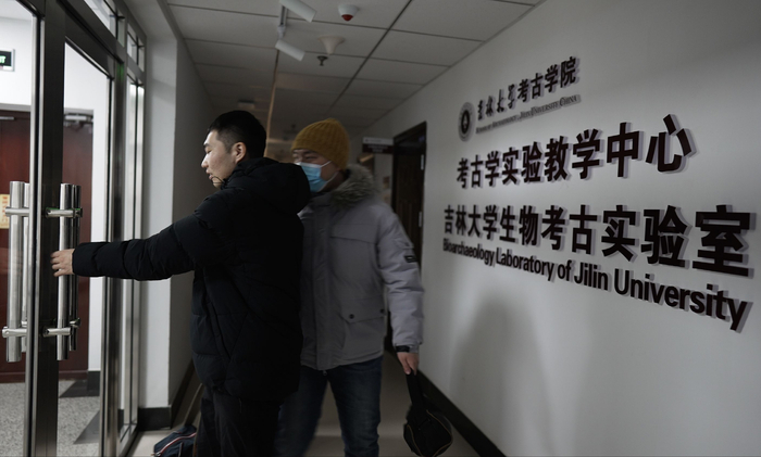 吉林大学生物考古实验室。新京报记者 陈杰 摄
