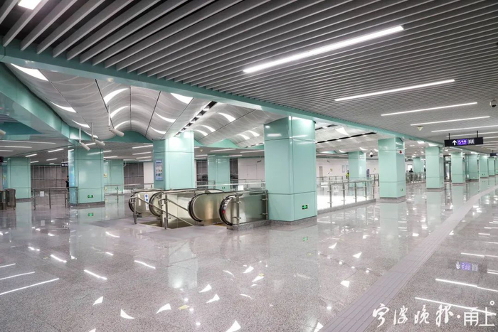 南高教园区站（记者 张培坚/摄）