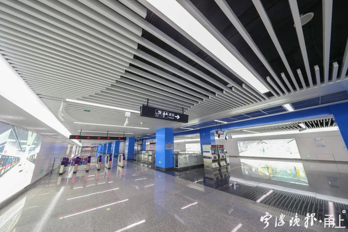 5号线一期海晏北路站（记者 张培坚/摄）