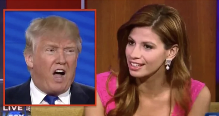 2016年特朗普竞选总统期间，女记者米歇尔·菲尔茨事件的相关新闻报道截图。