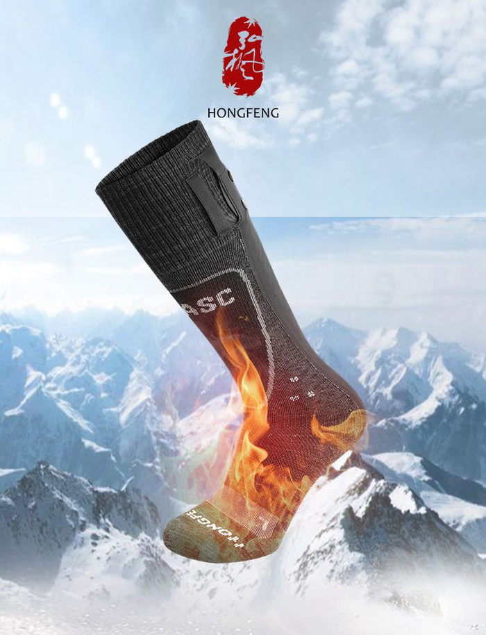 高科技羊毛袜可持续发热9小时。资料图