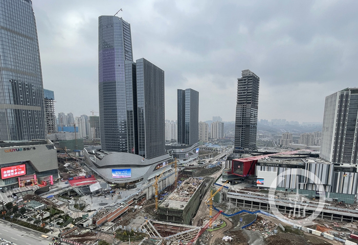 △俯瞰龙湖公园天街