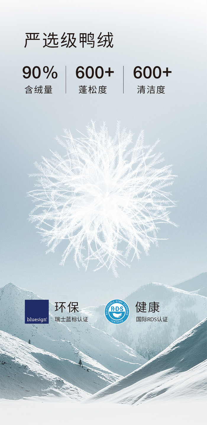 选购羽绒服时要注意产品的含绒量、蓬松度等。资料图