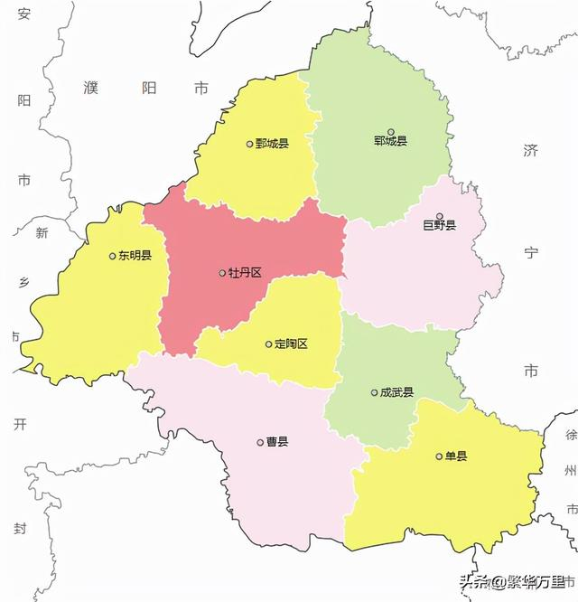 山东省的区划调整，16个地级市之一，菏泽市为何有9个区县？