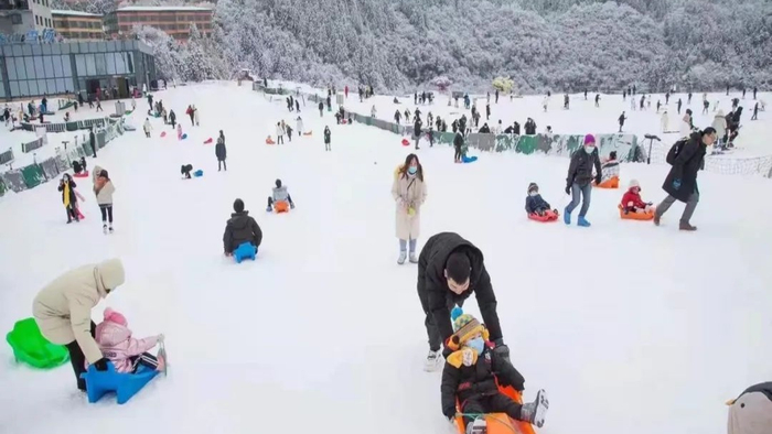 仙女山室外滑雪场（央广网发 重庆市地理信息和遥感应用中心供图）