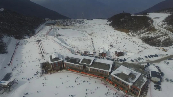 茂县九鼎山国际高山滑雪场（央广网发 重庆市地理信息和遥感应用中心供图）