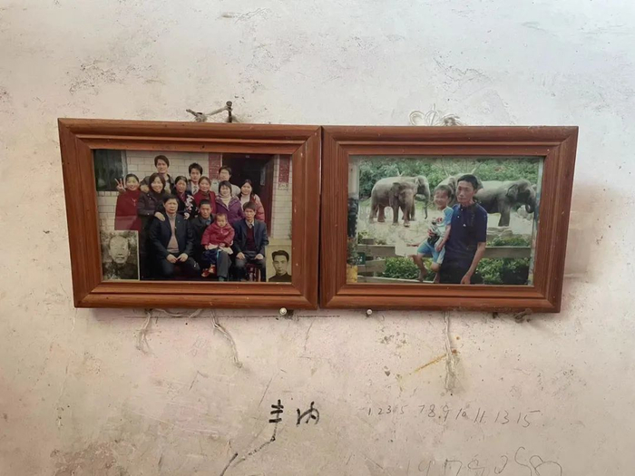 姚华松老家墙上的照片