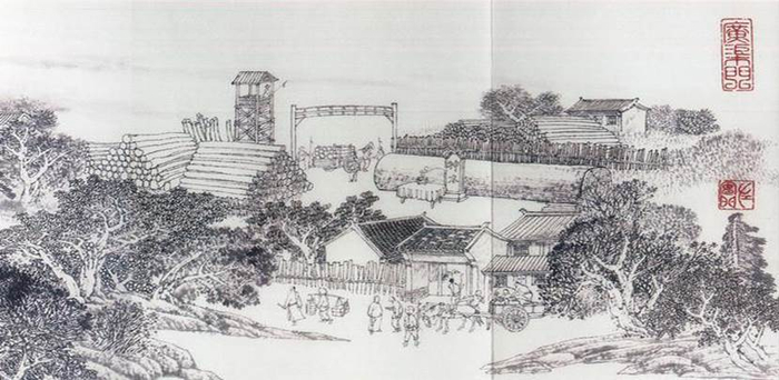 图为《京门九衢图》分段画卷——广渠门篇鉴赏（企业供图，央广网发）