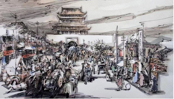 钟鼓楼。《北京：当历史成为地理》插图。