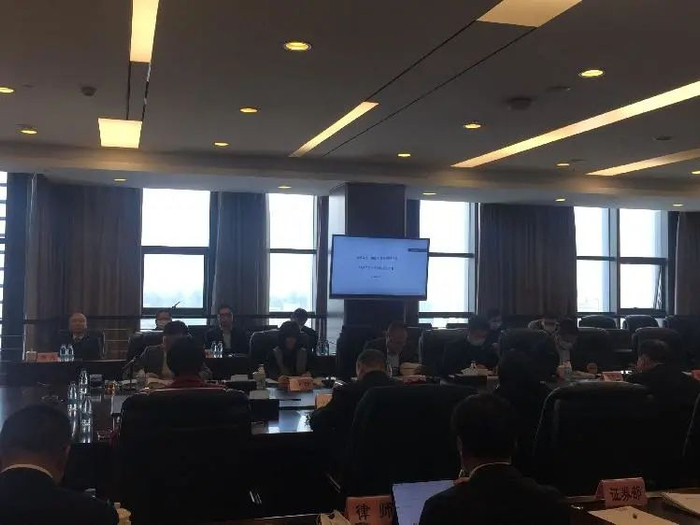 ▲力帆股份2021年第一次临时股东大会现场