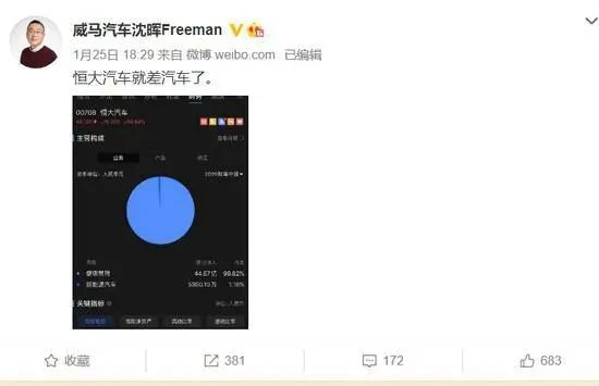 沈晖微博截图。