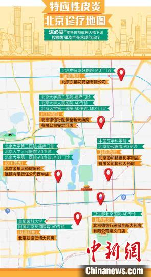 当天发布了“特应性皮炎北京诊疗地图”，便于患者按图索骥获得特应性皮炎的规范治疗。会议主办方 供图