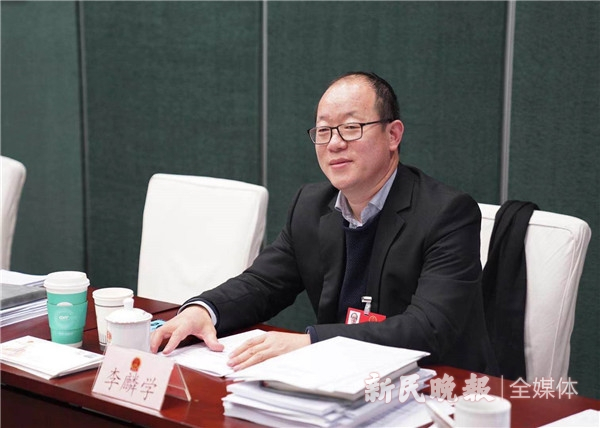 图说：市人大代表李麟学 新民晚报首席记者 刘歆 摄