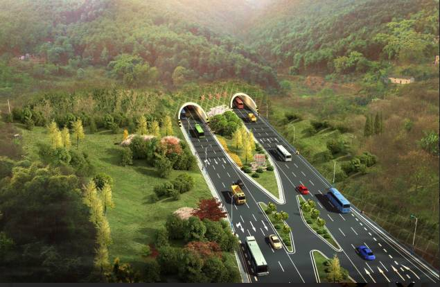 鹿角隧道效果图 图：爱巴南