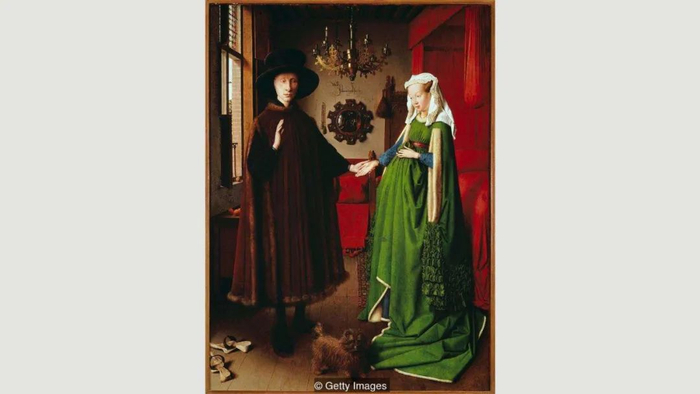 Jan van Eyck，阿尔诺芬尼夫妇像，图片来源：Getty Images