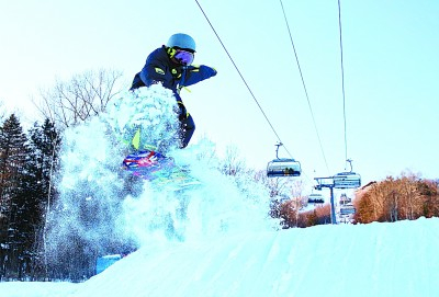 驰骋在吉林长白山国际度假区。白山市文广旅局供图