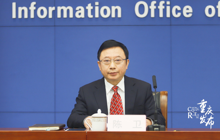 陈卫回答记者提问 李聪冲 摄