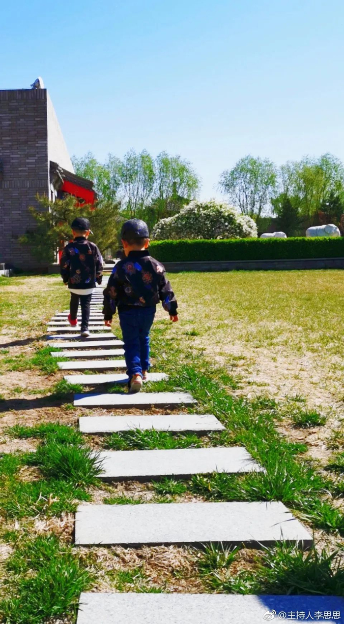 ▲李思思偶尔会在社交媒体上分享两个孩子的日常。