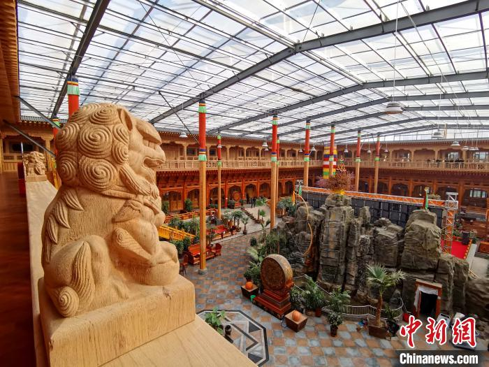 图为“藏家大院”一角。　张添福 摄