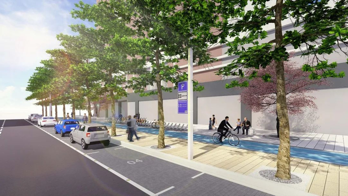 ▲簪花路效果图