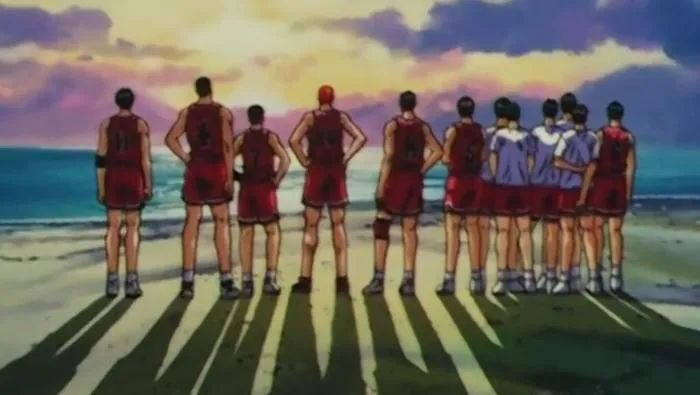 灌篮高手中的湘北队。视频截图