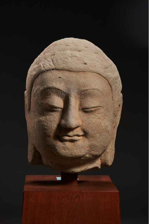 天龙山石窟第8窟北壁主尊佛首  转自国家文物局微信公众号  罗征/摄